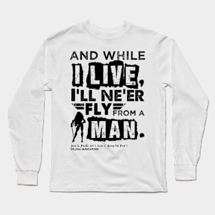 Joan of Arc Henry VI Shakespeare Quote Long Sleeve T-Shirt